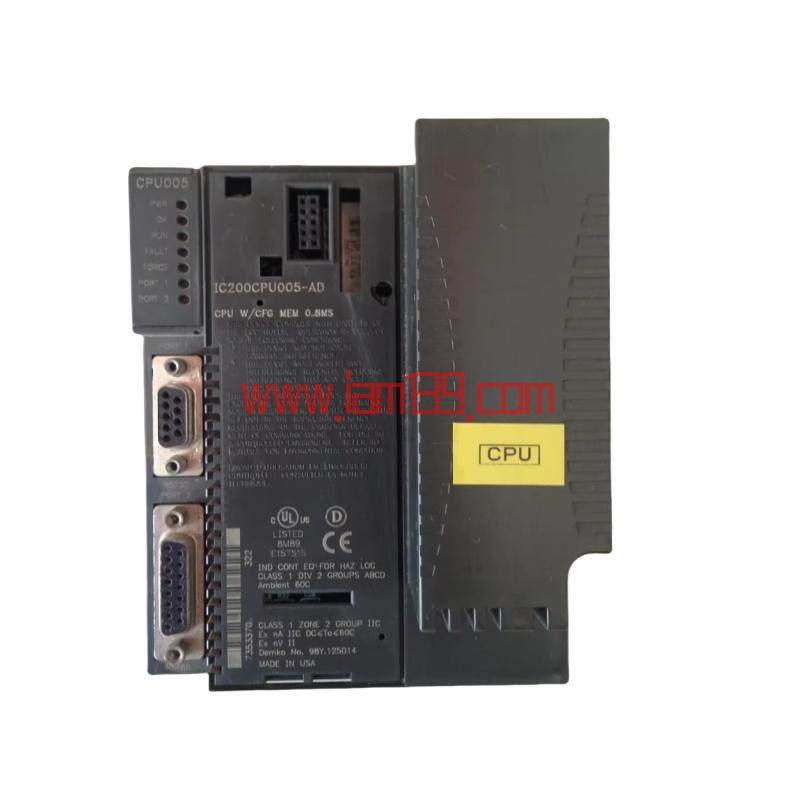 
GE IC200CPU005 CPU模块 - 高性能控制中心
